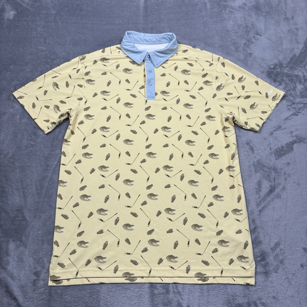 RSVLTS Breakfast Balls Happy Gilmore "PLAY FOR CHUBBS" Proformance Polo Medium*